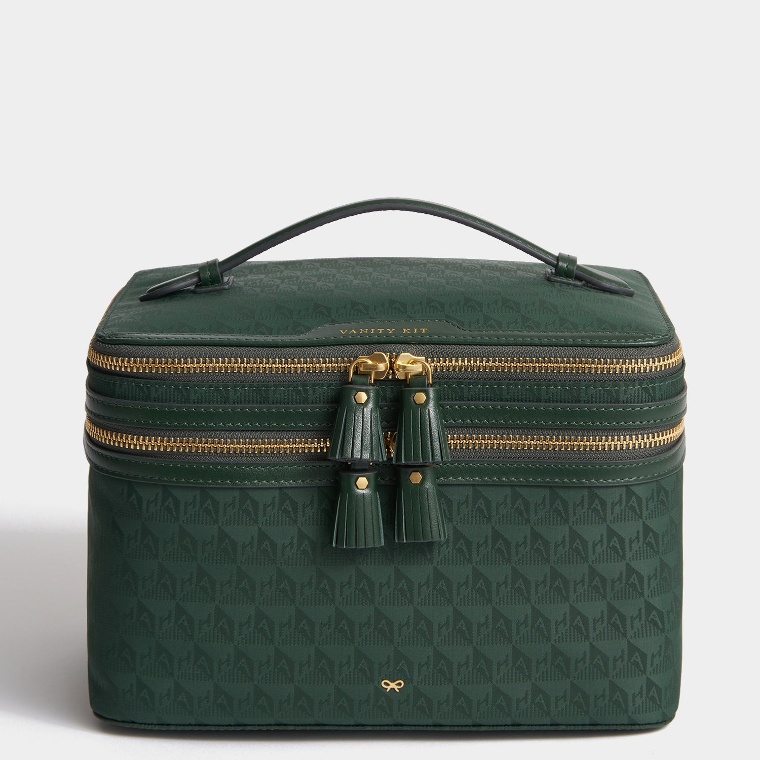 Logo Vanity Kit -

          
            Nylon Jacquard in Dark Holly -
          

          Anya Hindmarch EU
