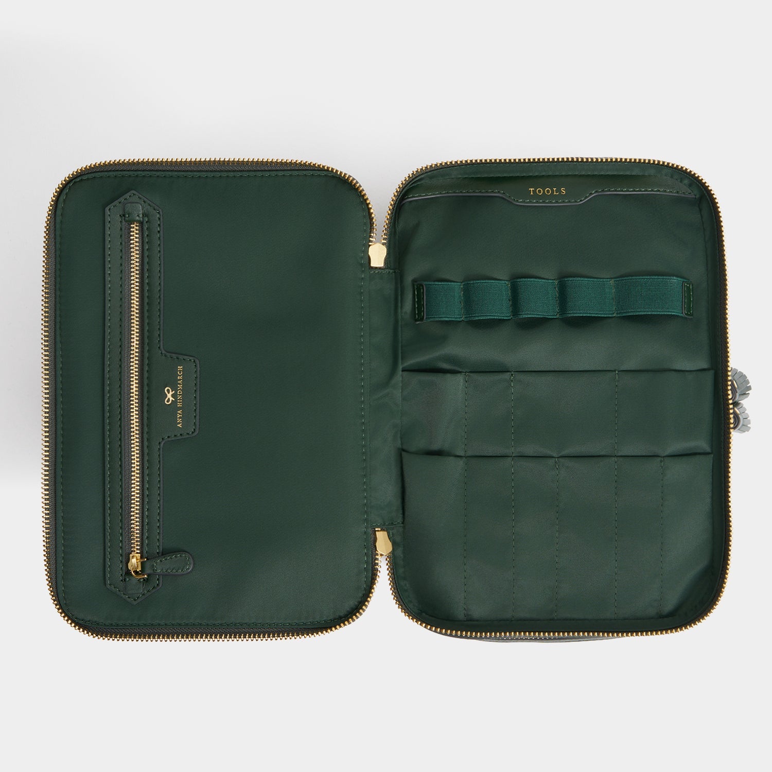 Logo Vanity Kit -

          
            Nylon Jacquard in Dark Holly -
          

          Anya Hindmarch EU
