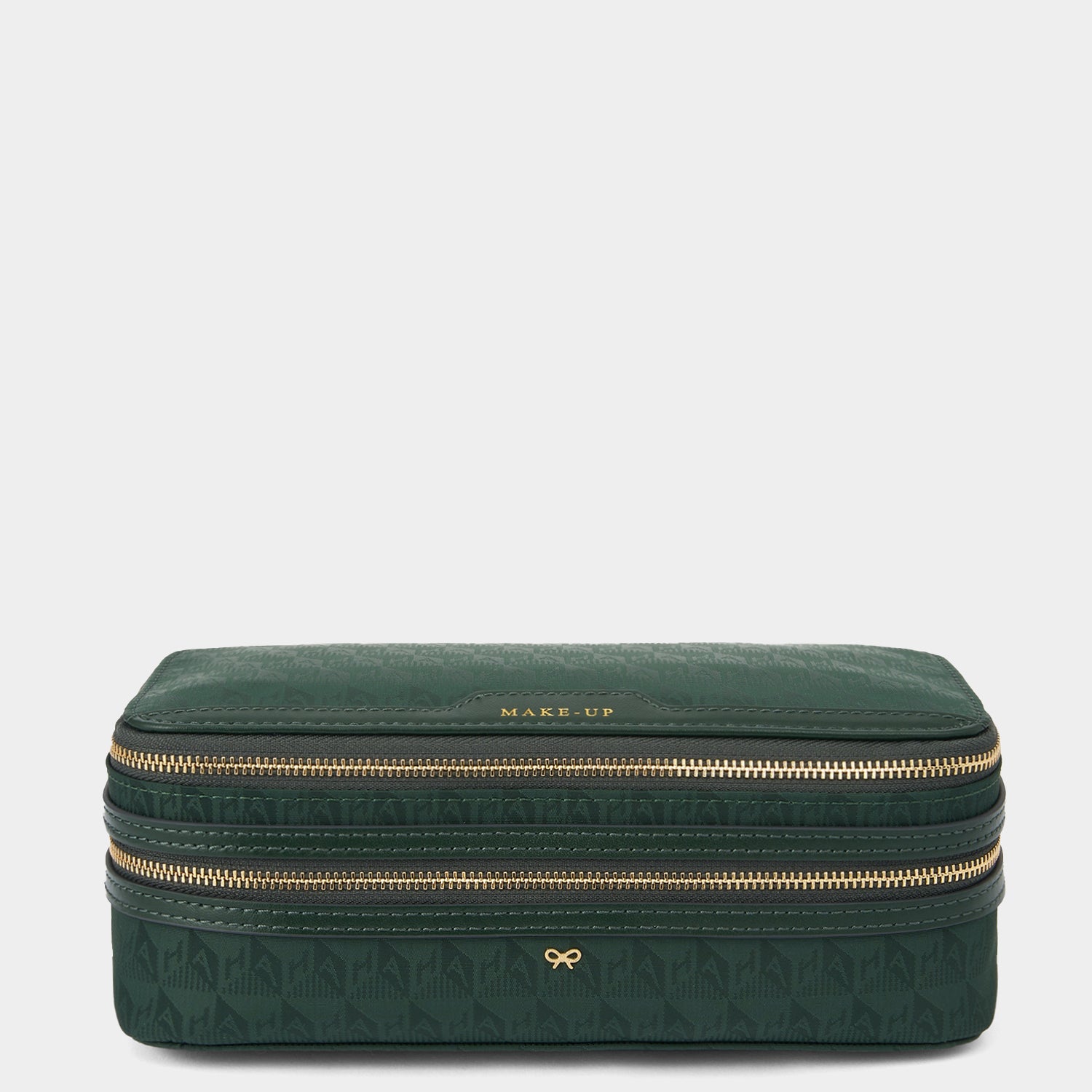 Logo Make-Up Pouch -

          
            Recycled Nylon in Dark Holly -
          

          Anya Hindmarch EU
