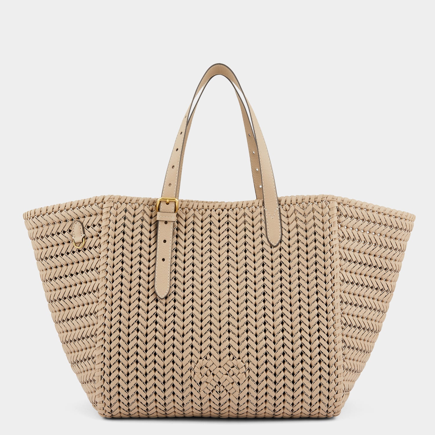 Neeson Square Tote -

                  
                    Capra Leather in Light Nude -
                  

                  Anya Hindmarch EU
