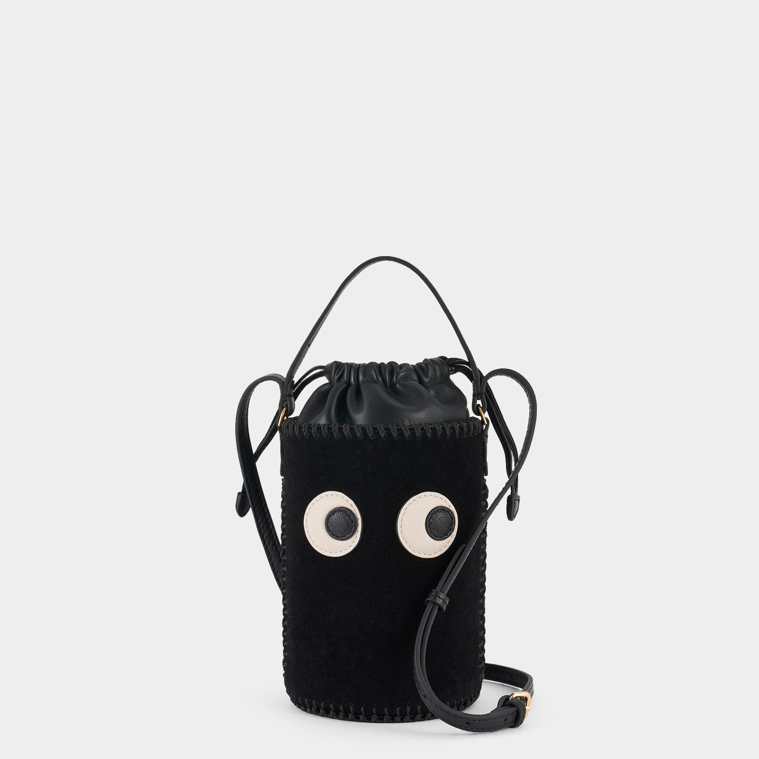 Mini Eyes Cross-body -

                  
                    Suede in Black -
                  

                  Anya Hindmarch EU
