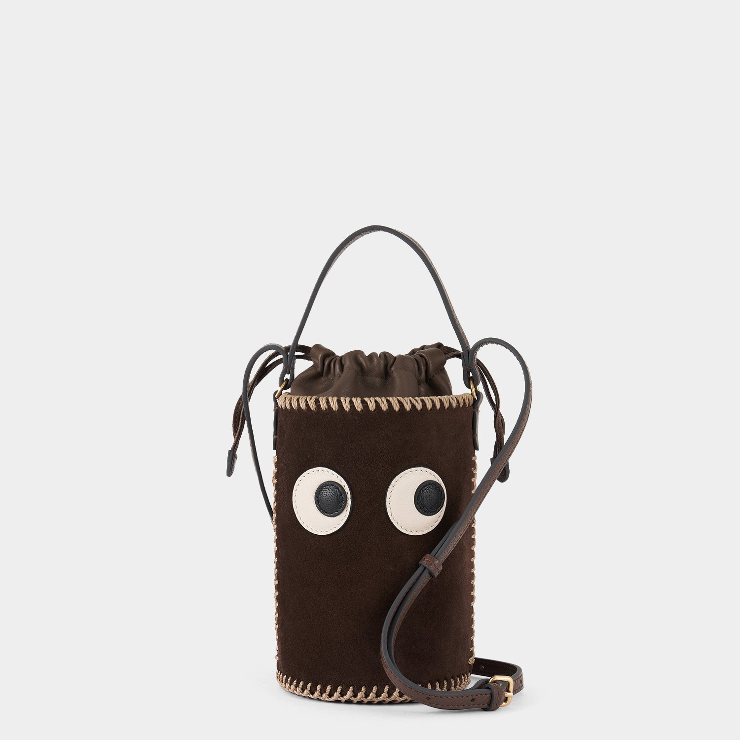 Mini Eyes Cross-body -

                  
                    Suede in Truffle -
                  

                  Anya Hindmarch EU
