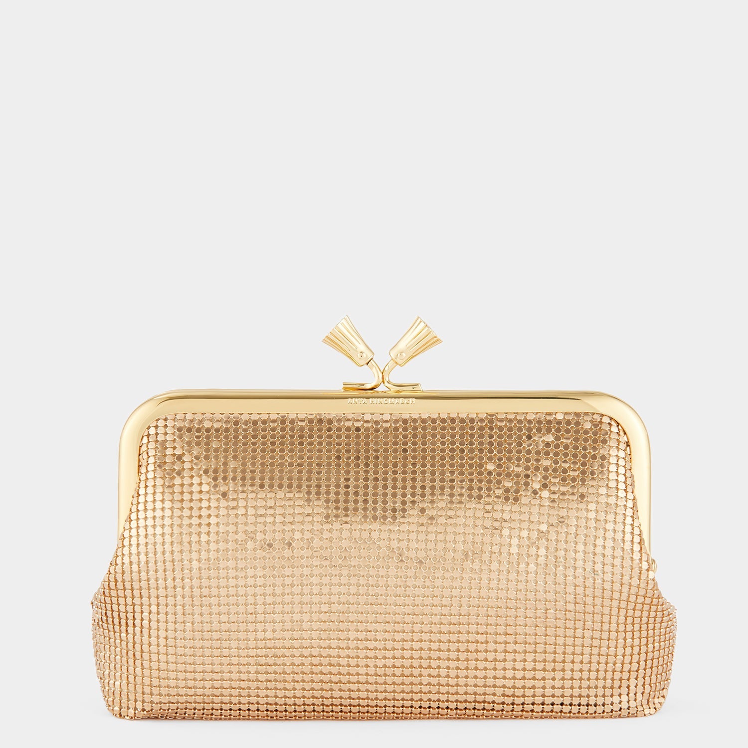 Maud Mesh Tassel Clutch -

          
            Metal Mesh in Gold -
          

          Anya Hindmarch EU
