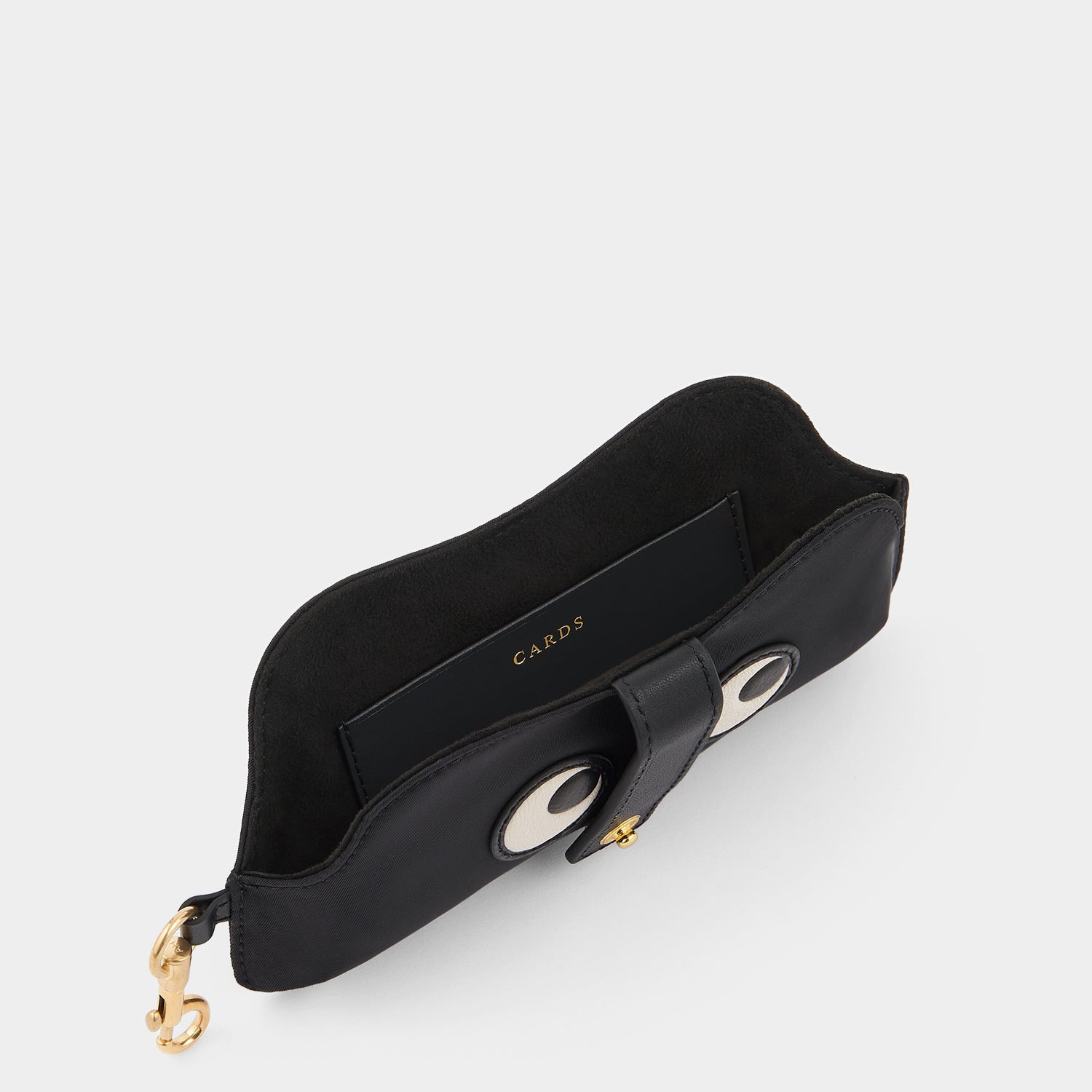 Eyes Glasses Pouch -

          
            Econyl® Regenerated Nylon in Black -
          

          Anya Hindmarch EU
