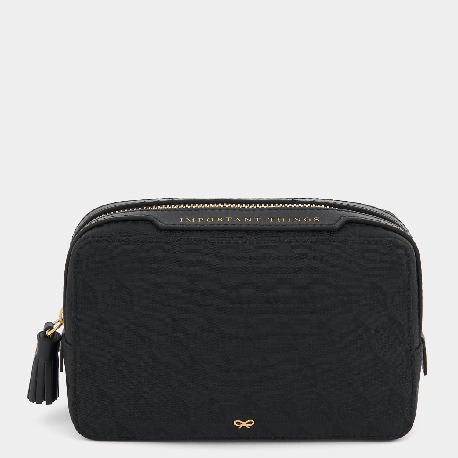 Logo Important Things Pouch -

          
            Jacquard Nylon in Black -
          

          Anya Hindmarch EU
