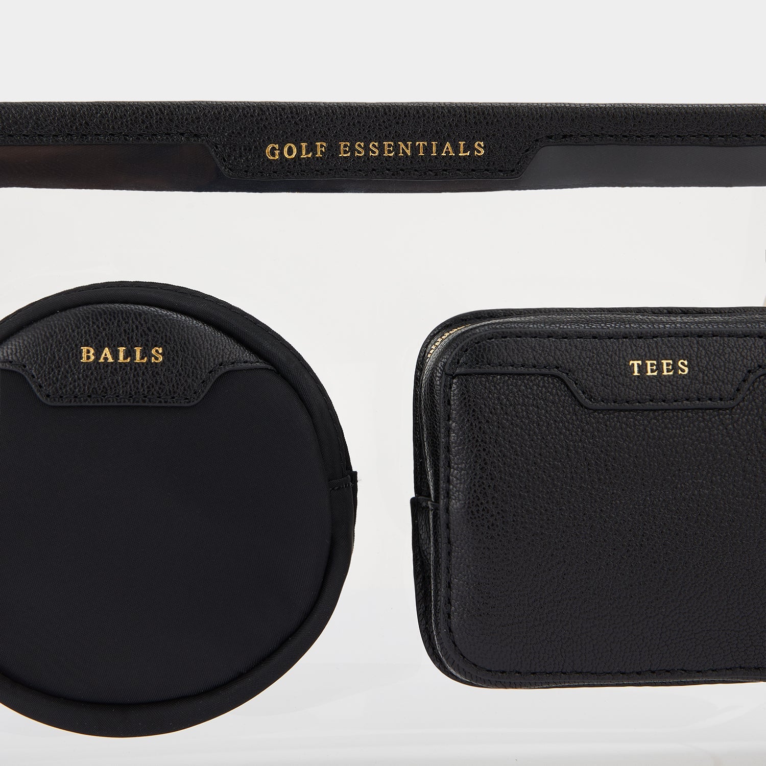 Golf Multi Pocket Pouch -

                  
                    Capra Leather in Black -
                  

                  Anya Hindmarch EU
