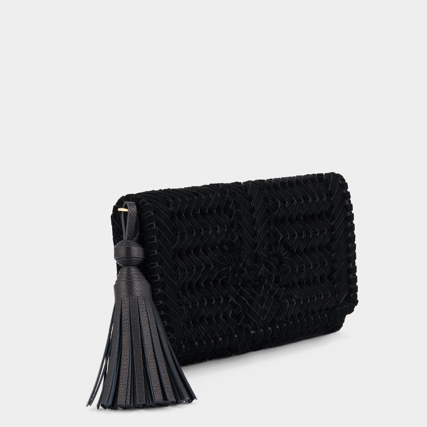 Neeson Velvet Tassel Clutch -

                  
                    Ribbon in Black Velvet -
                  

                  Anya Hindmarch EU
