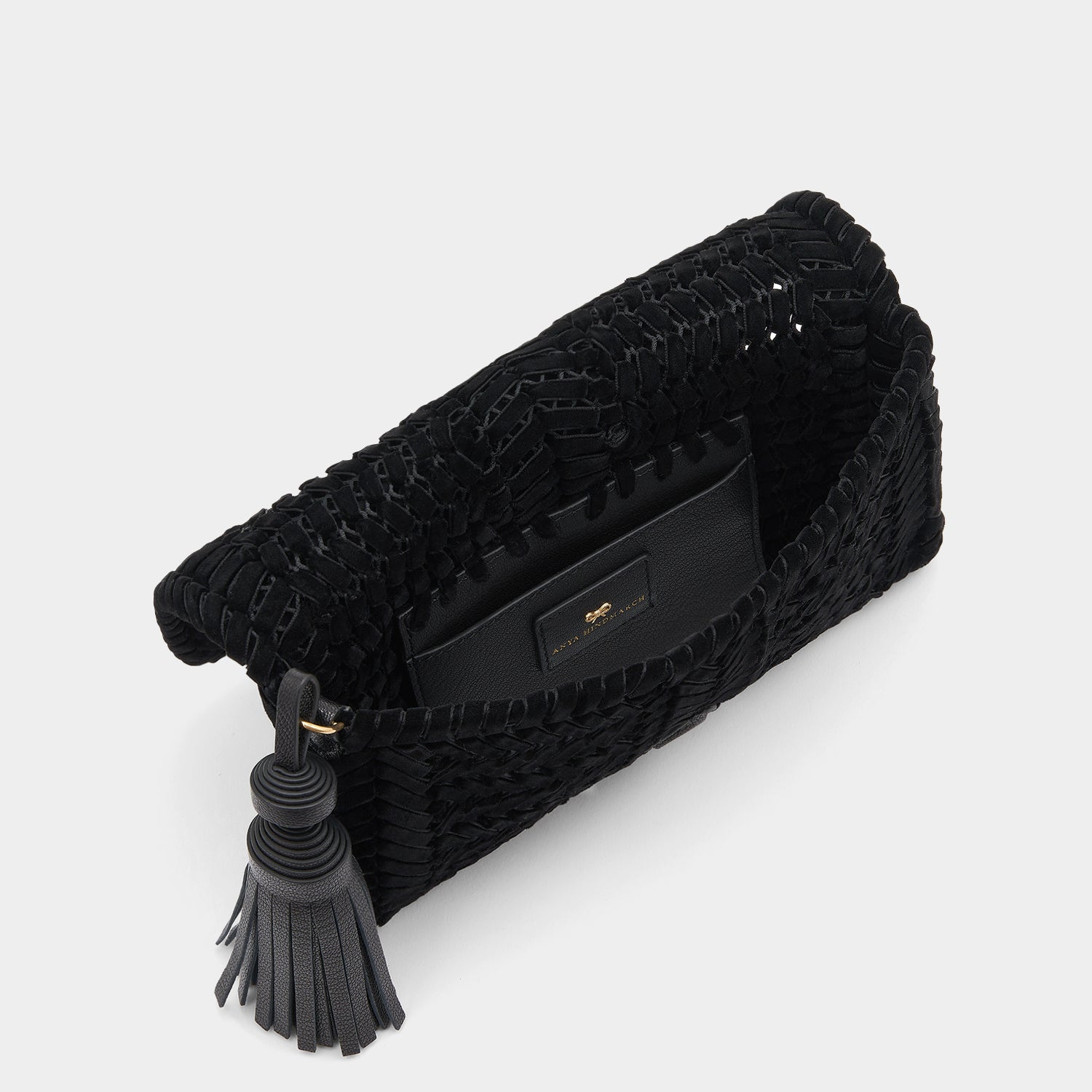 Neeson Velvet Tassel Clutch -

                  
                    Ribbon in Black Velvet -
                  

                  Anya Hindmarch EU

