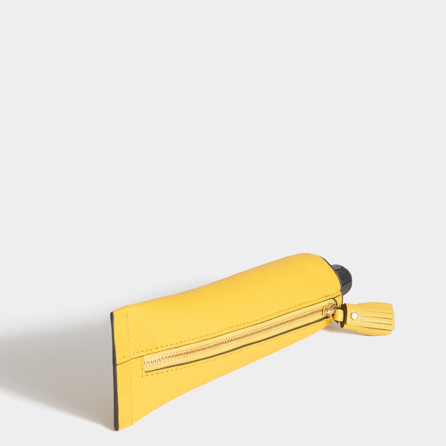 Anya Brands UHU Pencil Case -

          
            Capra Leather in Yellow -
          

          Anya Hindmarch EU
