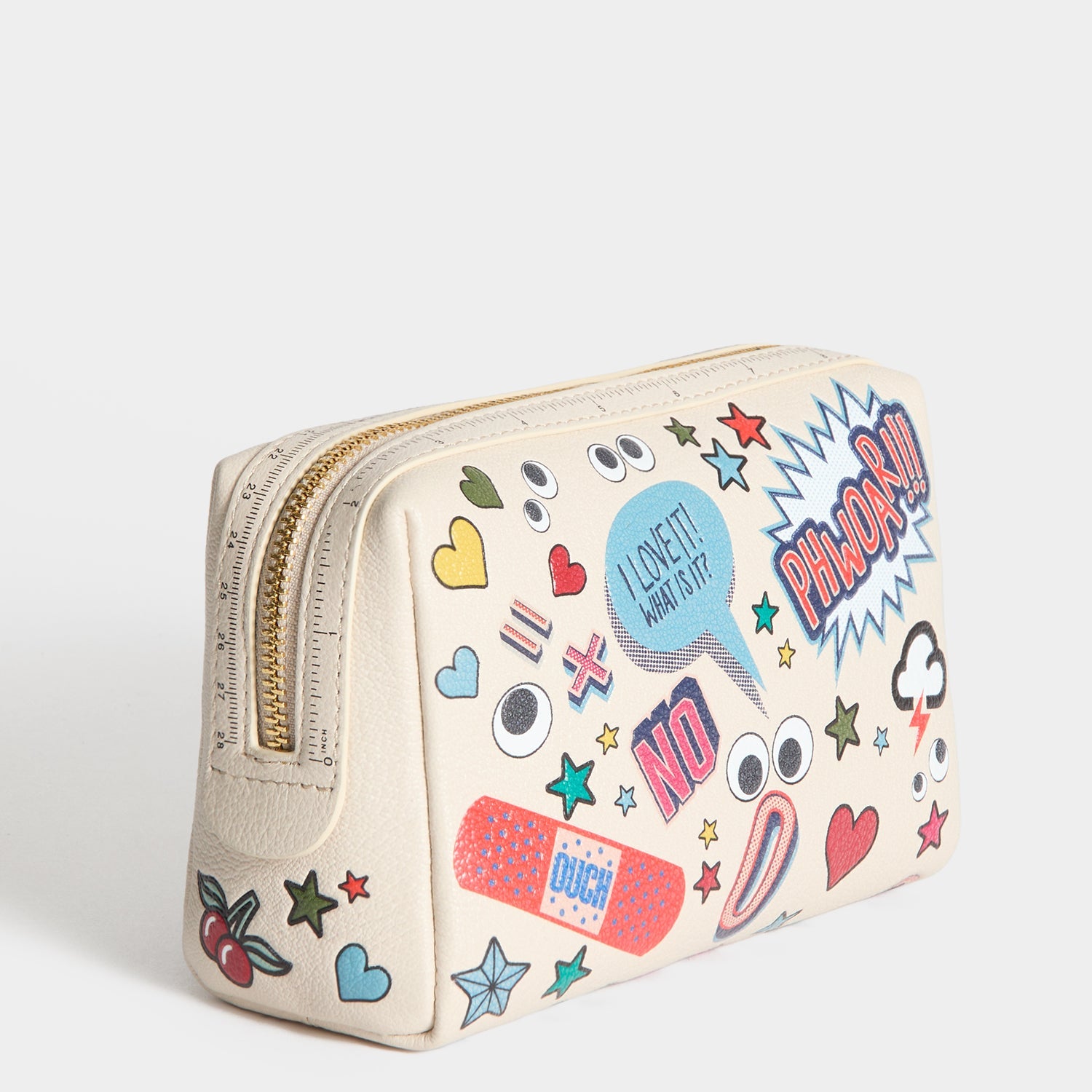 All Over Stickers Important Things -

          
            Shiny Capra Leather in Chalk -
          

          Anya Hindmarch EU
