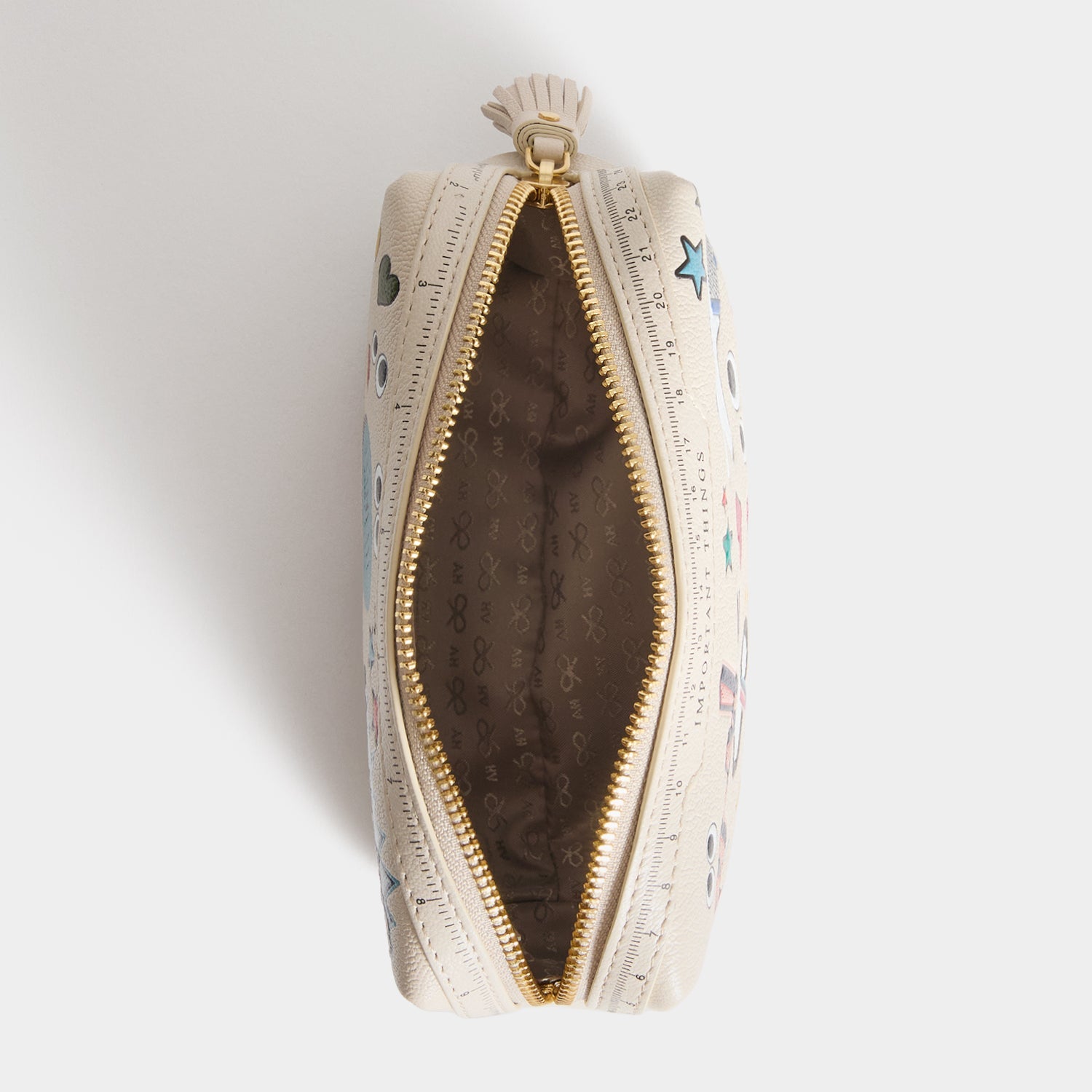 All Over Stickers Important Things -

          
            Shiny Capra Leather in Chalk -
          

          Anya Hindmarch EU
