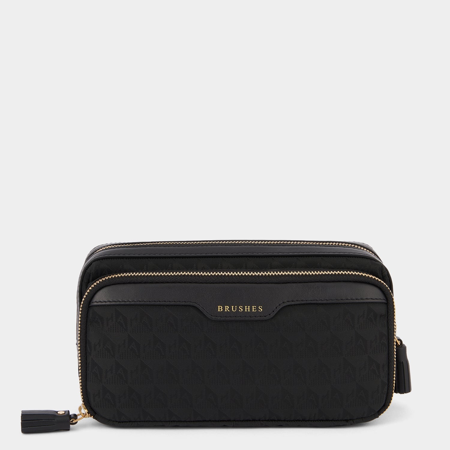 Logo Small Make-Up Pouch -

          
            Jacquard Nylon in Black -
          

          Anya Hindmarch EU
