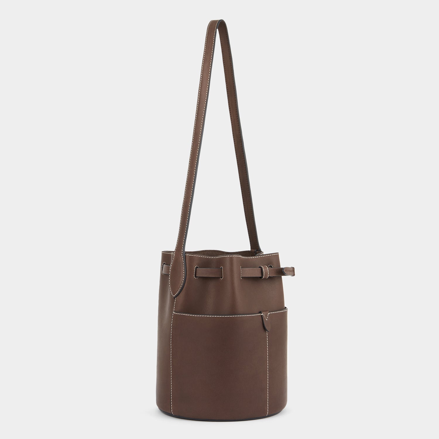 Return to Nature Small Bucket Bag -

          
            Compostable Leather in Truffle -
          

          Anya Hindmarch EU
