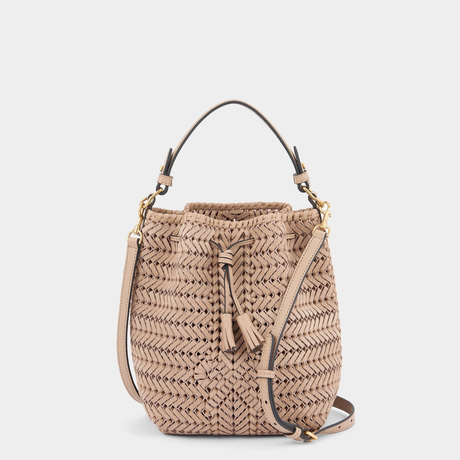 Neeson Small Drawstring -

                  
                    Nubuck Leather in Light Caramel -
                  

                  Anya Hindmarch EU
