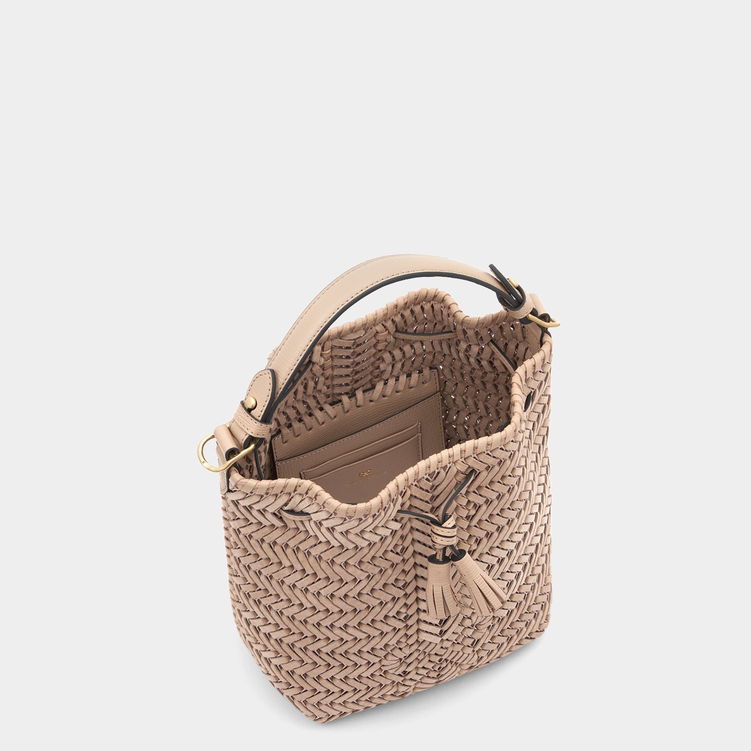 Neeson Small Drawstring -

                  
                    Nubuck Leather in Light Caramel -
                  

                  Anya Hindmarch EU
