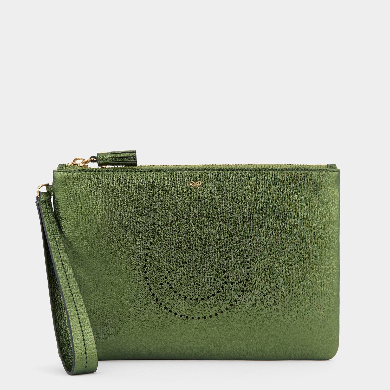 Wink Zip Top Pouch -

                  
                    Capra Leather in Olive -
                  

                  Anya Hindmarch EU
