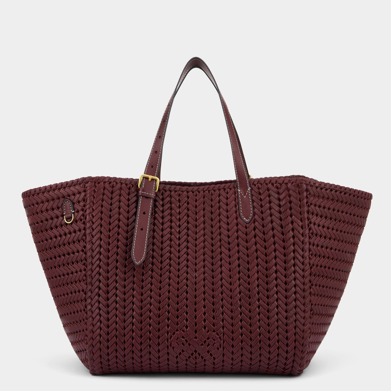 Neeson Square Tote -

                  
                    Capra Leather in Rosewood -
                  

                  Anya Hindmarch EU

