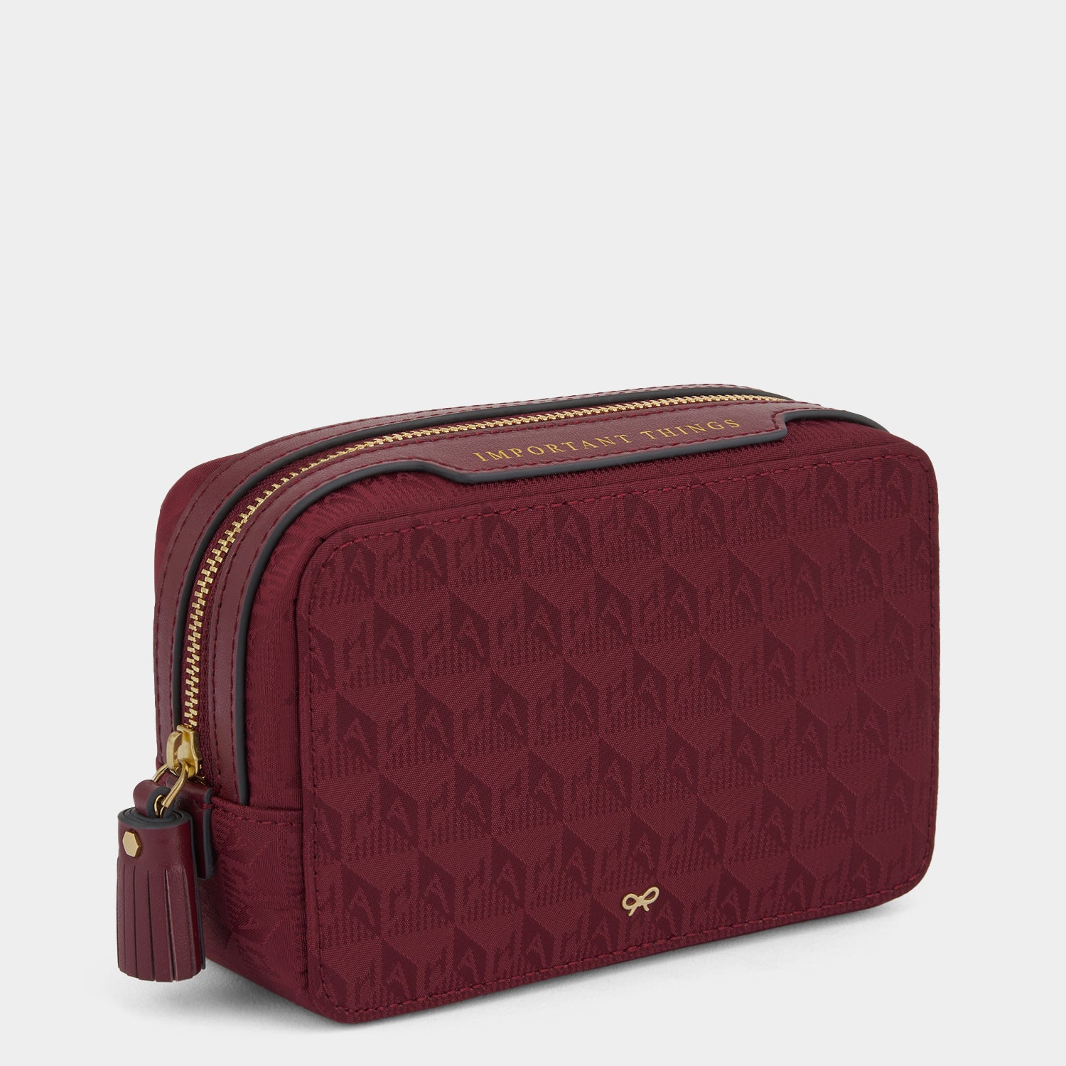 Logo Important Things Pouch -

          
            Jacquard Nylon in Medium Red -
          

          Anya Hindmarch EU
