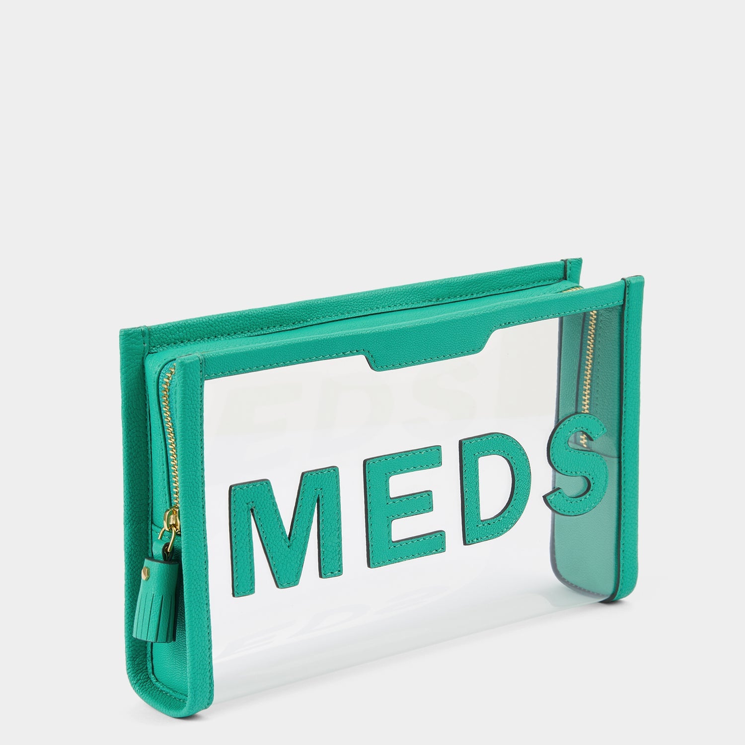 Meds Pouch -

                  
                    Capra in Clear/Arsenic -
                  

                  Anya Hindmarch EU
