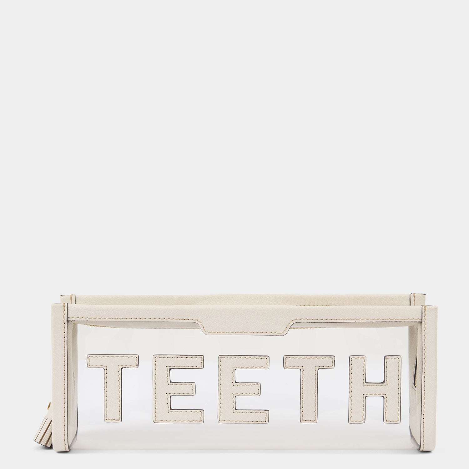 Teeth Pouch -

                  
                    Capra in Clear/Chalk -
                  

                  Anya Hindmarch EU
