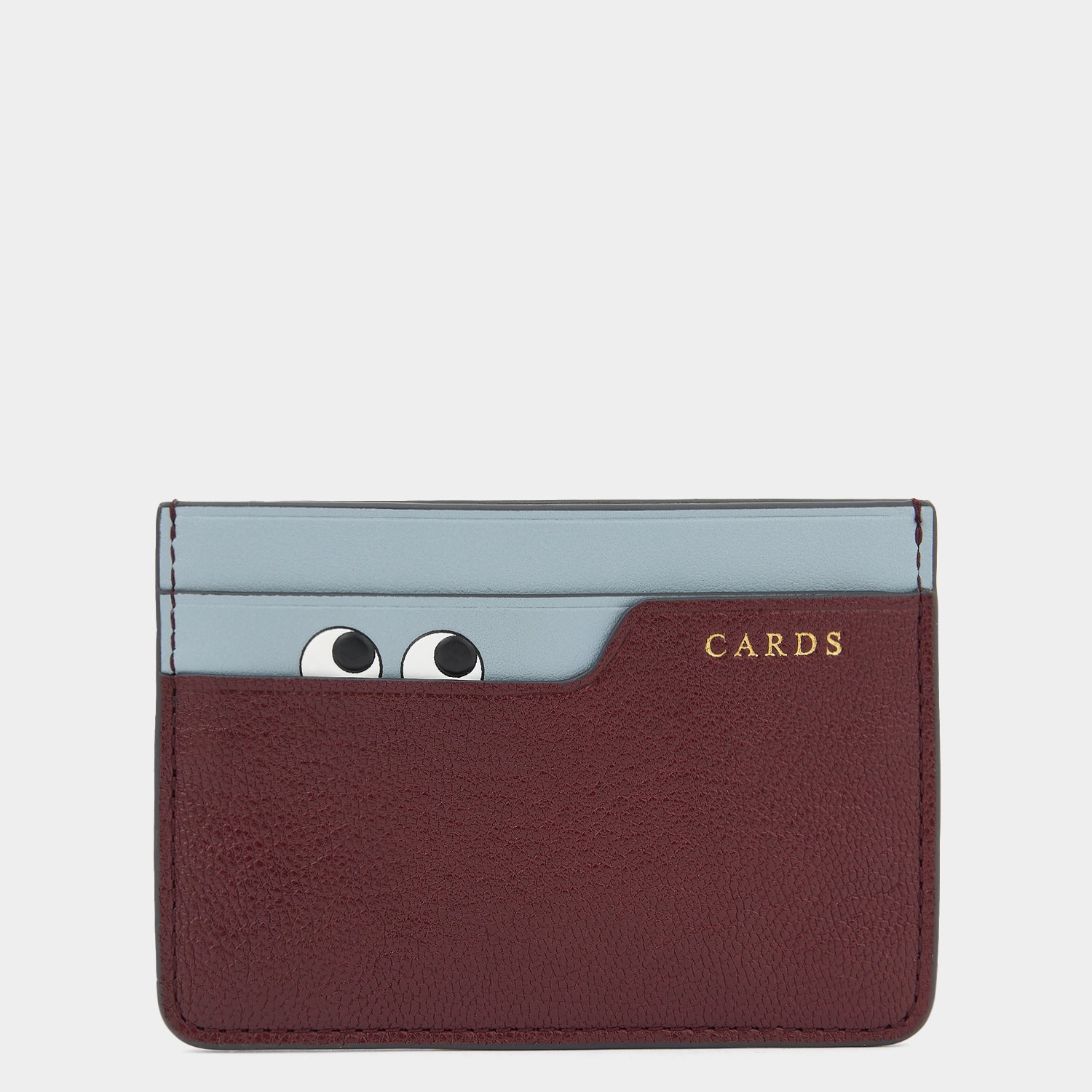 Peeping Eyes Card Case -

                  
                    Capra Leather in Rosewood -
                  

                  Anya Hindmarch EU
