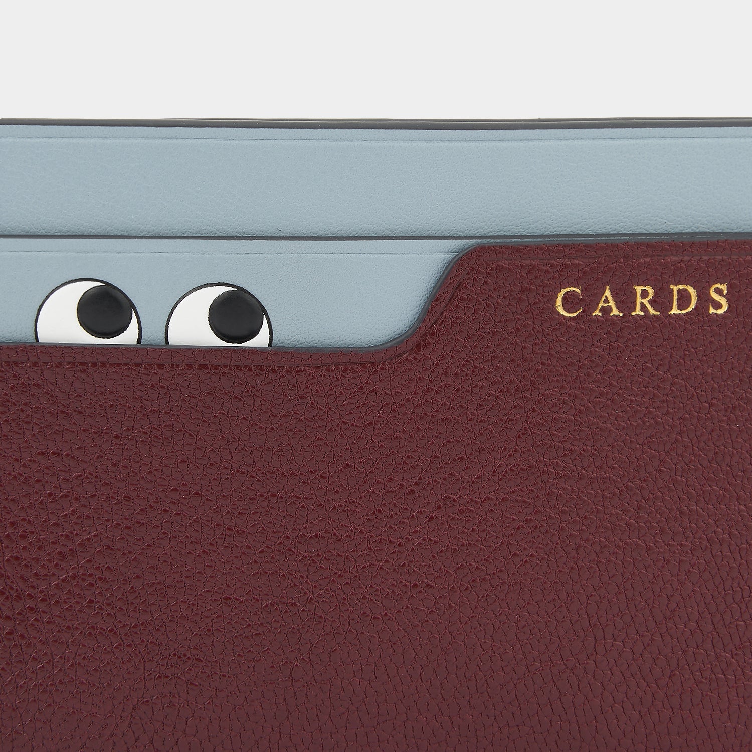 Peeping Eyes Card Case -

                  
                    Capra Leather in Rosewood -
                  

                  Anya Hindmarch EU
