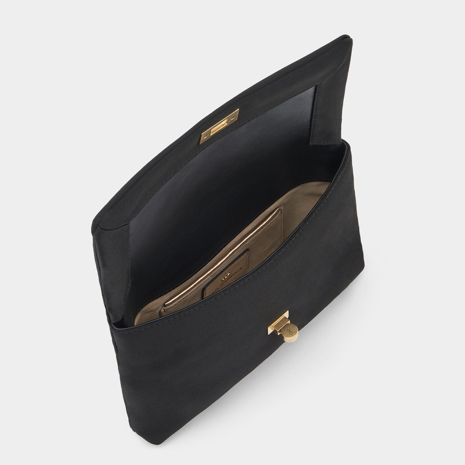 Valorie Clutch -

                  
                    Recycled Satin in Black -
                  

                  Anya Hindmarch EU

