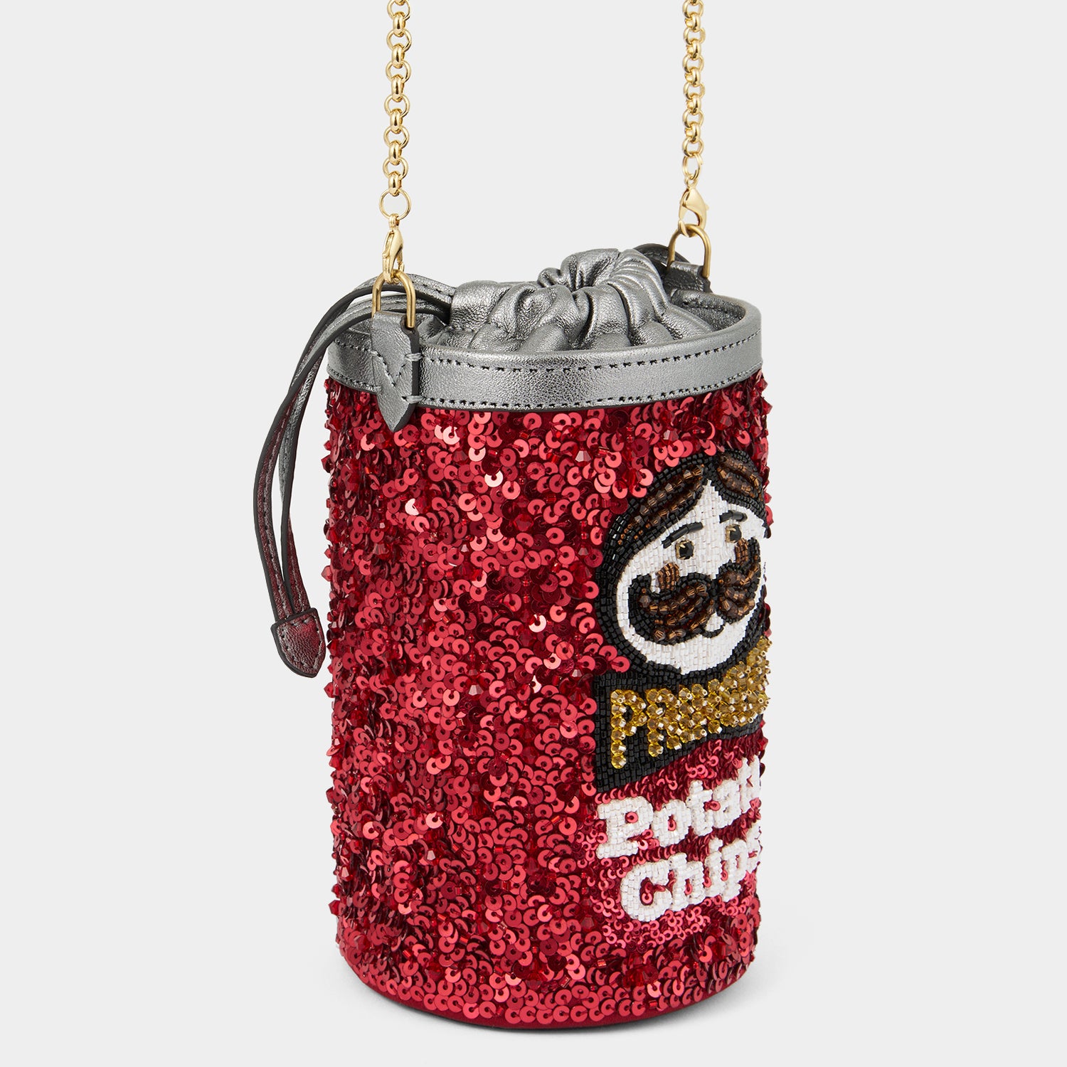 Anya Brands Pringles Mini Bucket Bag -

                  
                    Sequins in Red -
                  

                  Anya Hindmarch EU
