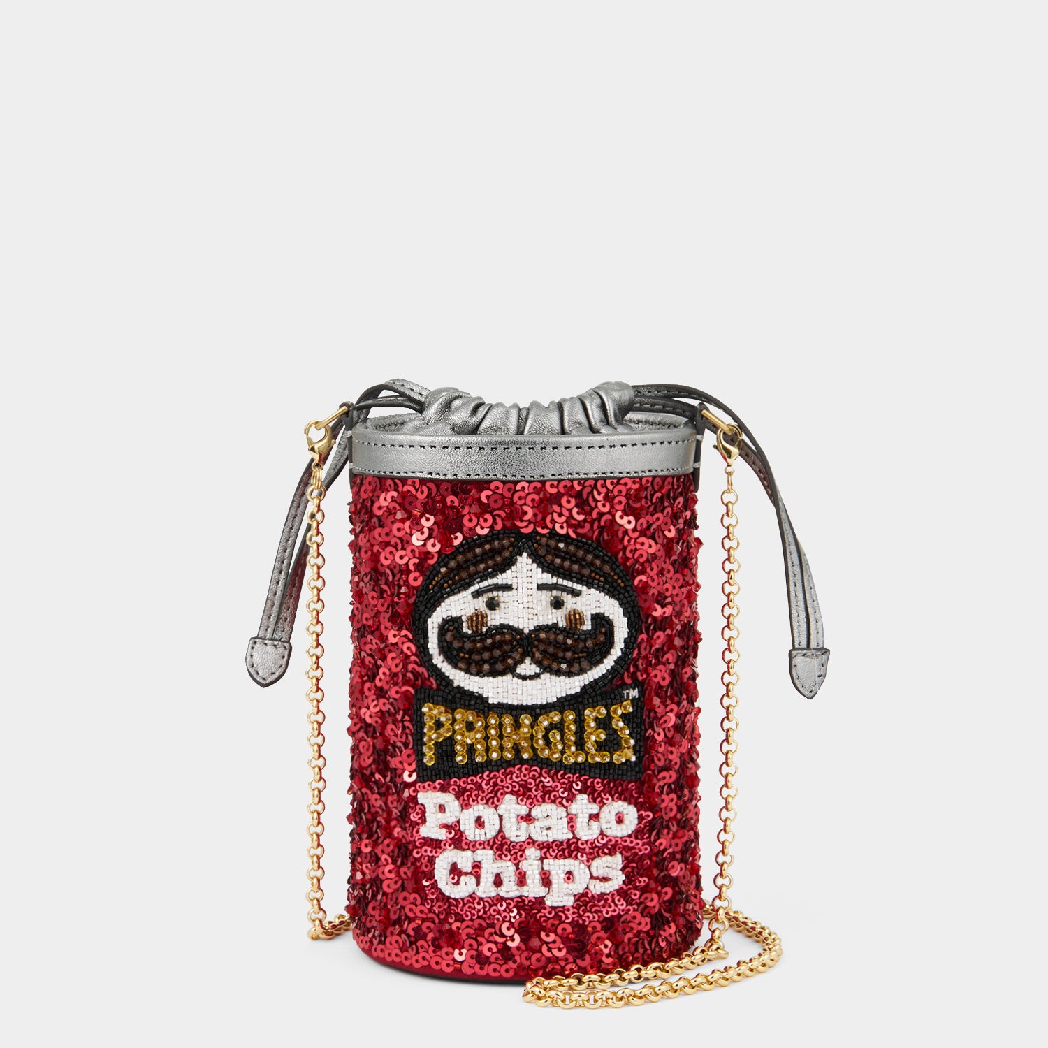 Anya Brands Pringles Mini Bucket Bag -

                  
                    Sequins in Red -
                  

                  Anya Hindmarch EU
