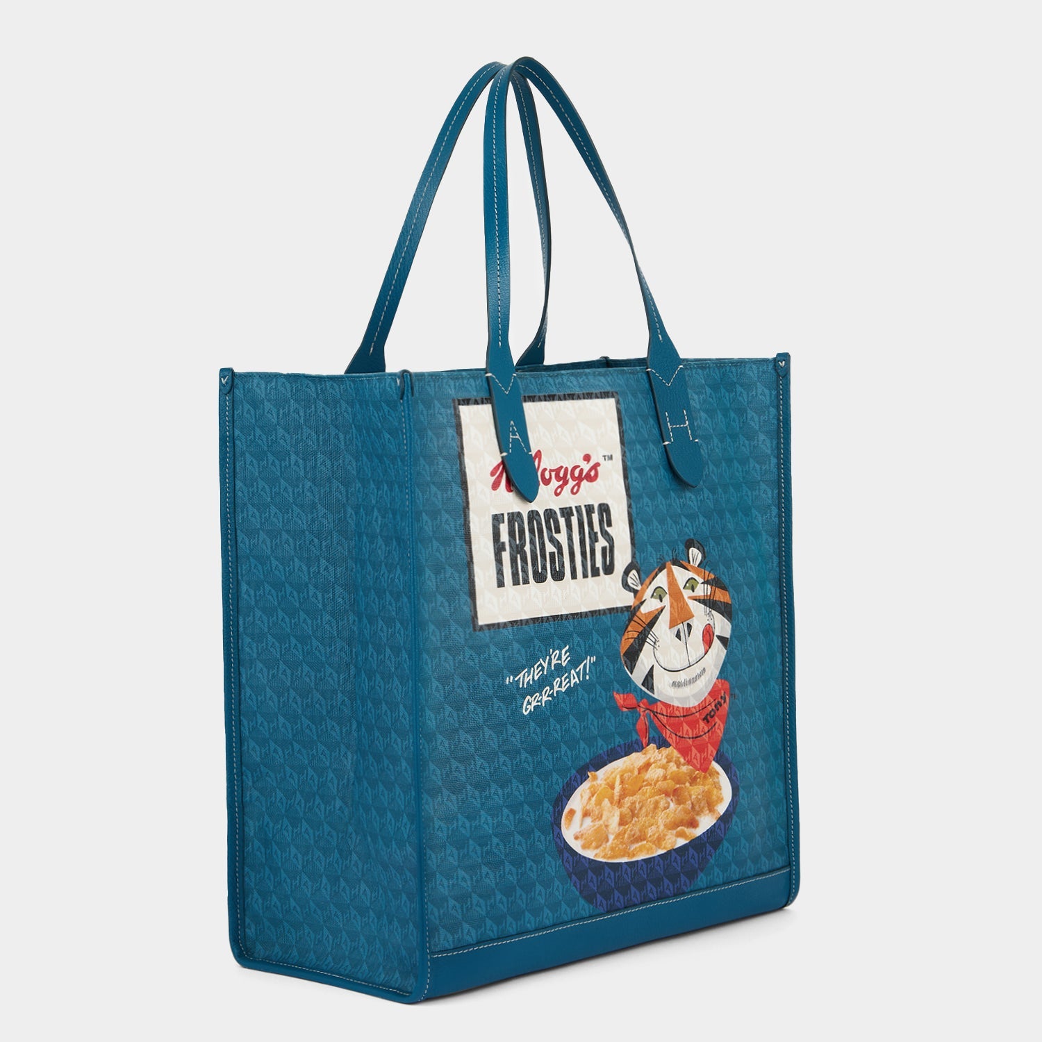 Anya Brands Frosties Tote -

                  
                    Recycled Canvas in Light Petrol -
                  

                  Anya Hindmarch EU

