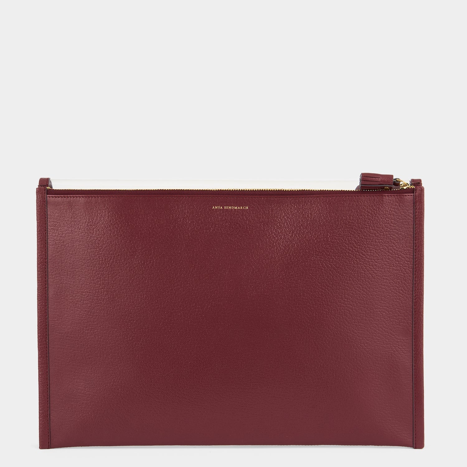 Documents Envelope -

                  
                    Capra Leather in Medium Red/Clear -
                  

                  Anya Hindmarch EU
