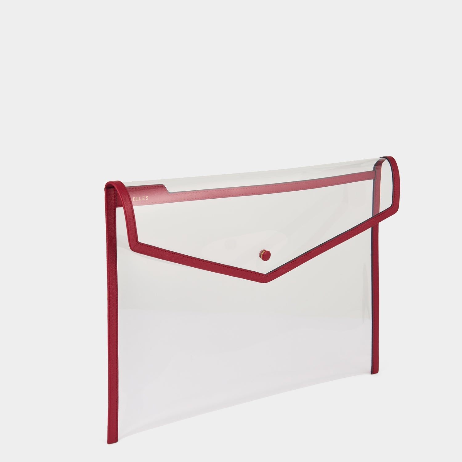 Files Envelope -

                  
                    Capra Leather in Red/Clear -
                  

                  Anya Hindmarch EU
