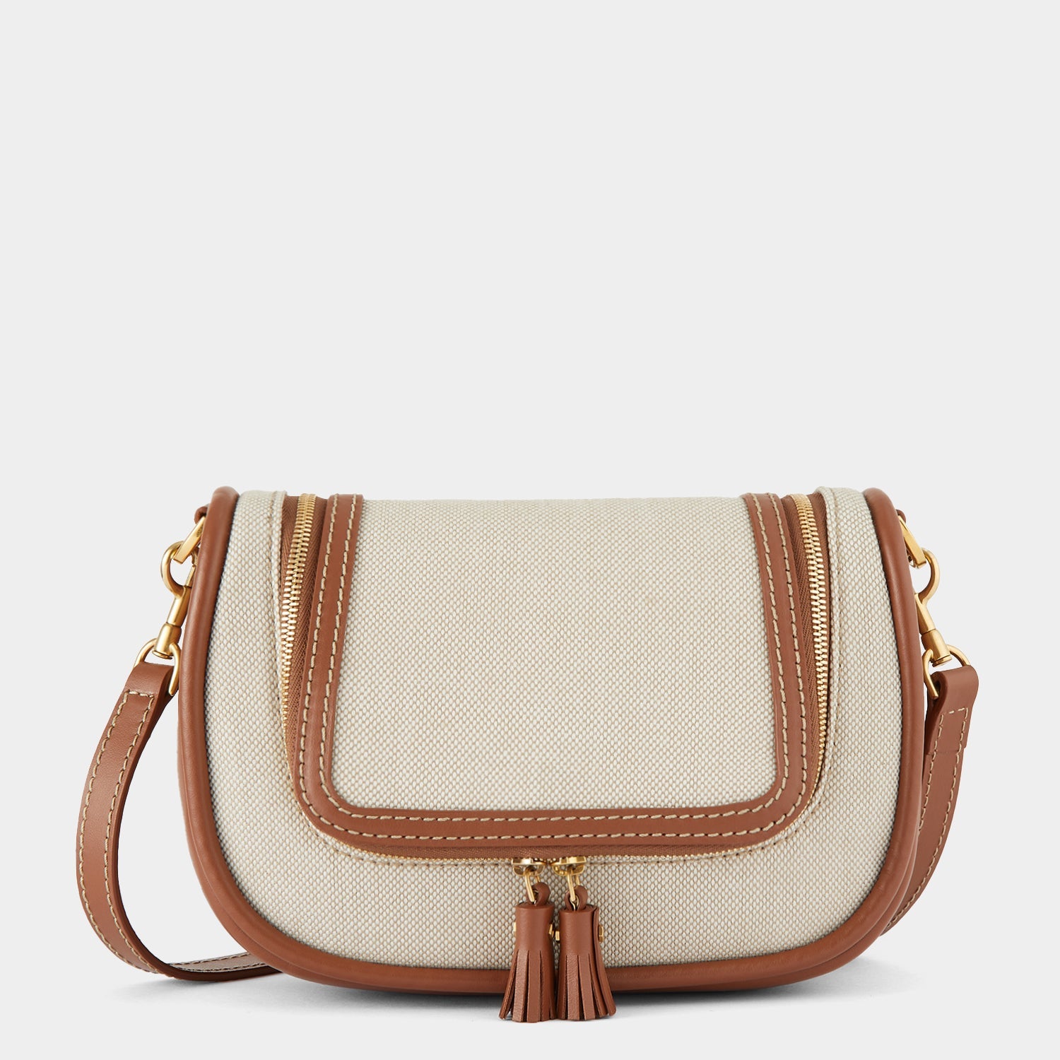 Vere Small Soft Satchel Cross-body -

                  
                    Mixed Canvas in Natural -
                  

                  Anya Hindmarch EU

