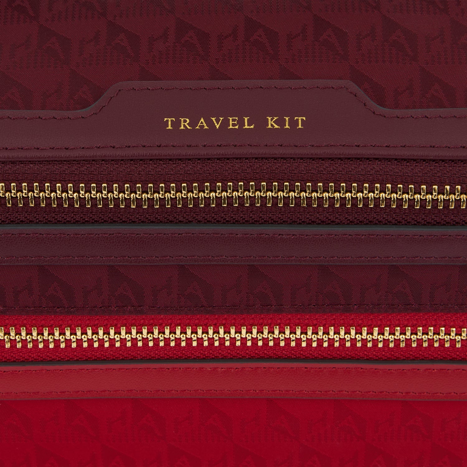 Logo Travel Kit -

                  
                    Recycled Nylon in Multi Red -
                  

                  Anya Hindmarch EU
