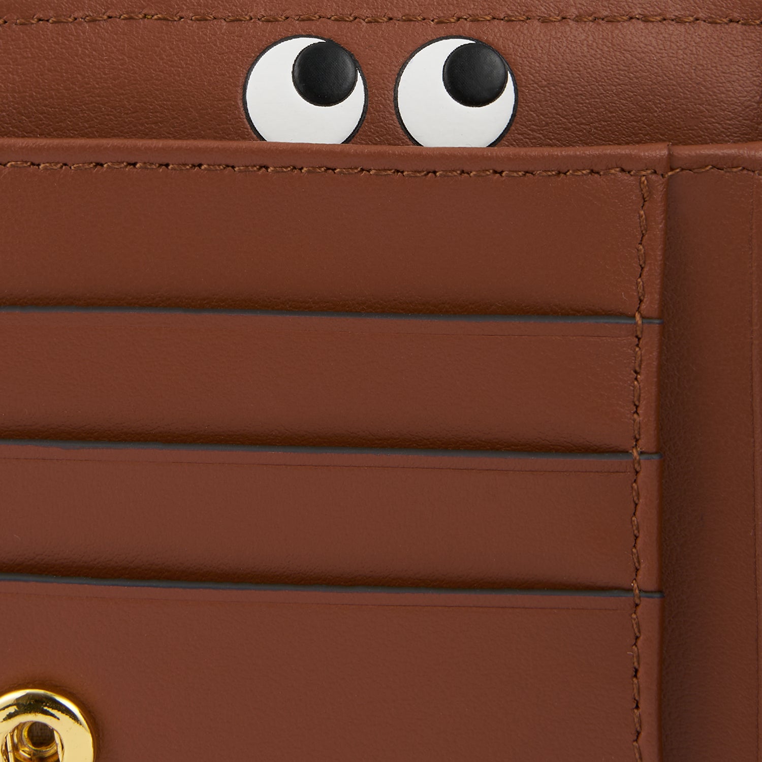 Peeping Eyes Small Double Zip Wallet -

                  
                    Capra Leather in Mustard -
                  

                  Anya Hindmarch EU
