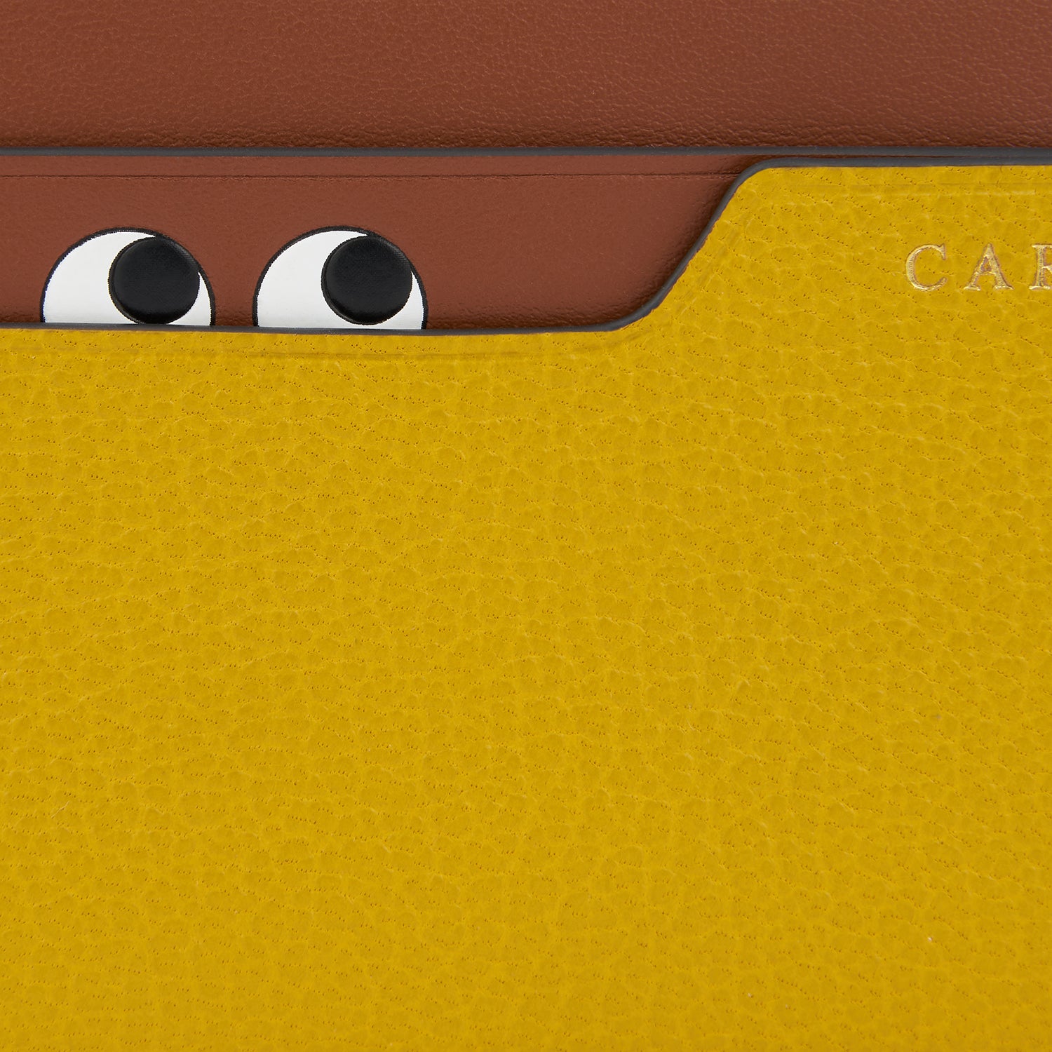 Peeping Eyes Card Case -

                  
                    Capra Leather in Mustard -
                  

                  Anya Hindmarch EU
