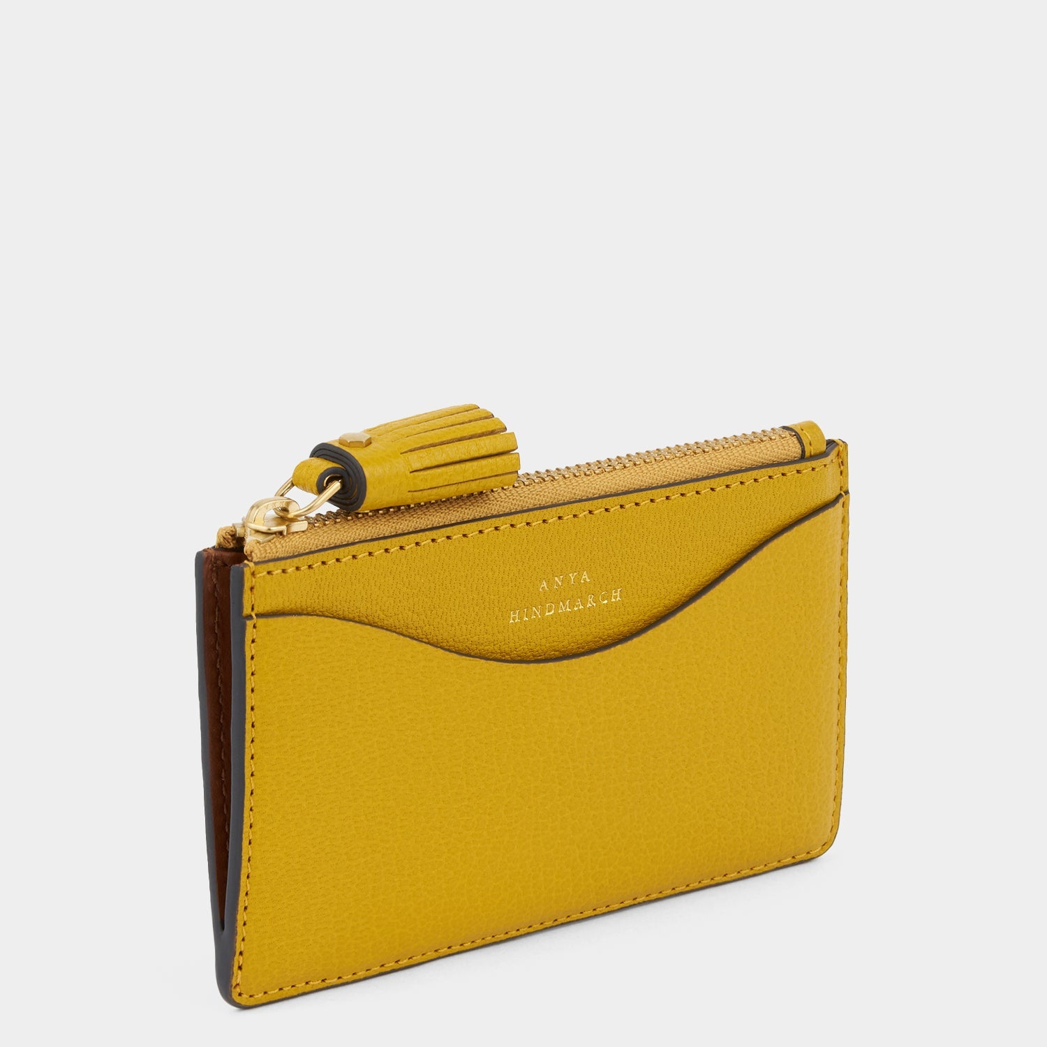 Peeping Eyes Zip Card Case -

                  
                    Capra Leather in Mustard -
                  

                  Anya Hindmarch EU
