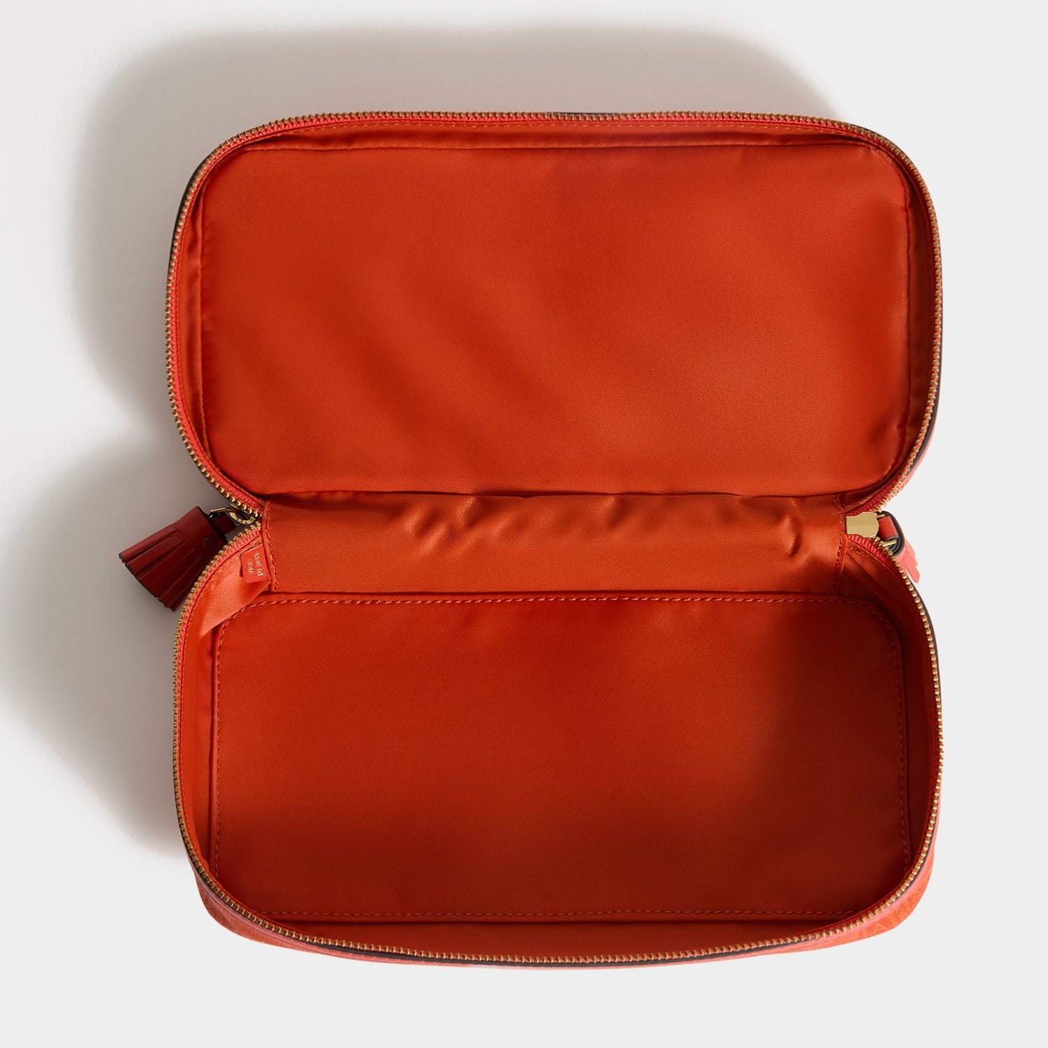 Logo Make-Up Pouch -

          
            Jacquard Nylon in Burnt Sienna -
          

          Anya Hindmarch EU
