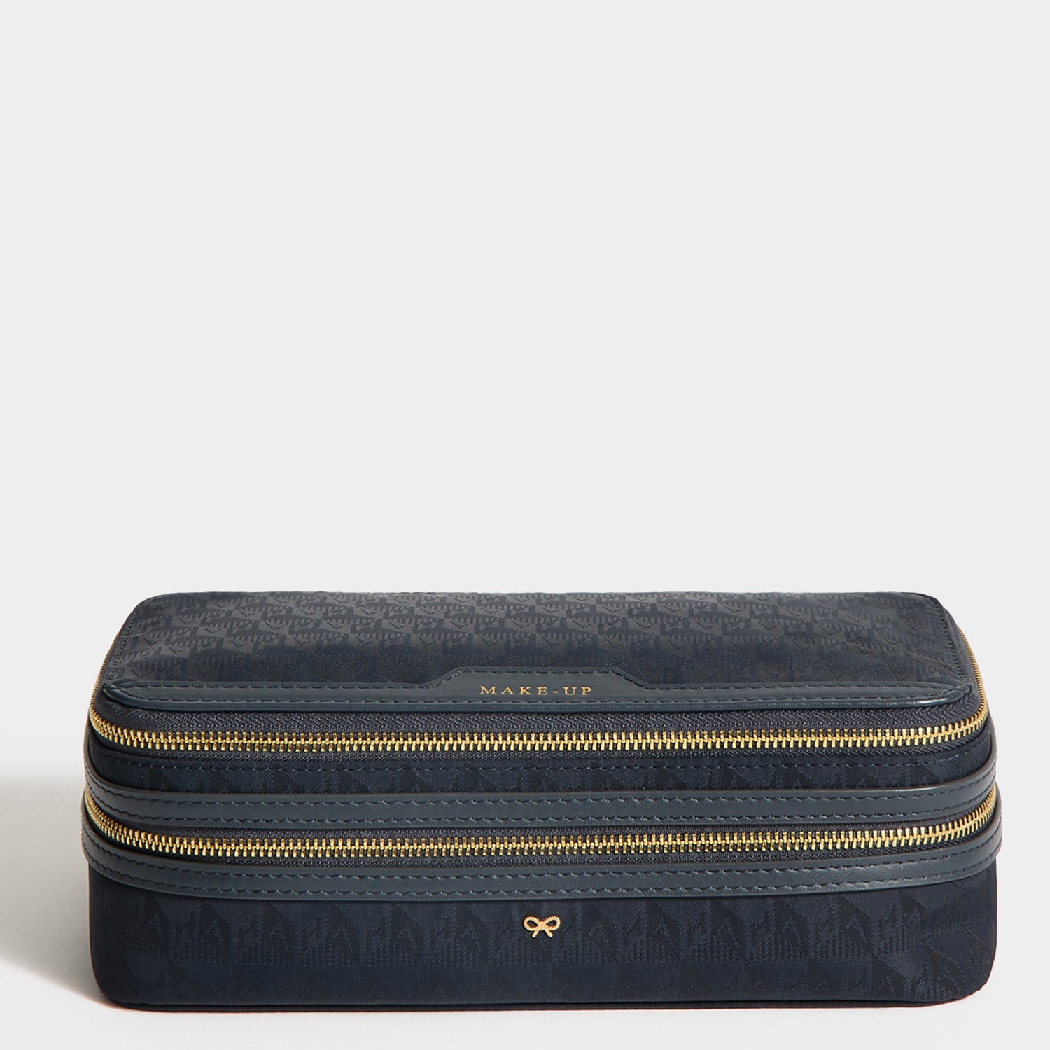 Logo Make-Up Pouch -

          
            Nylon Jacquard in New Marine -
          

          Anya Hindmarch EU
