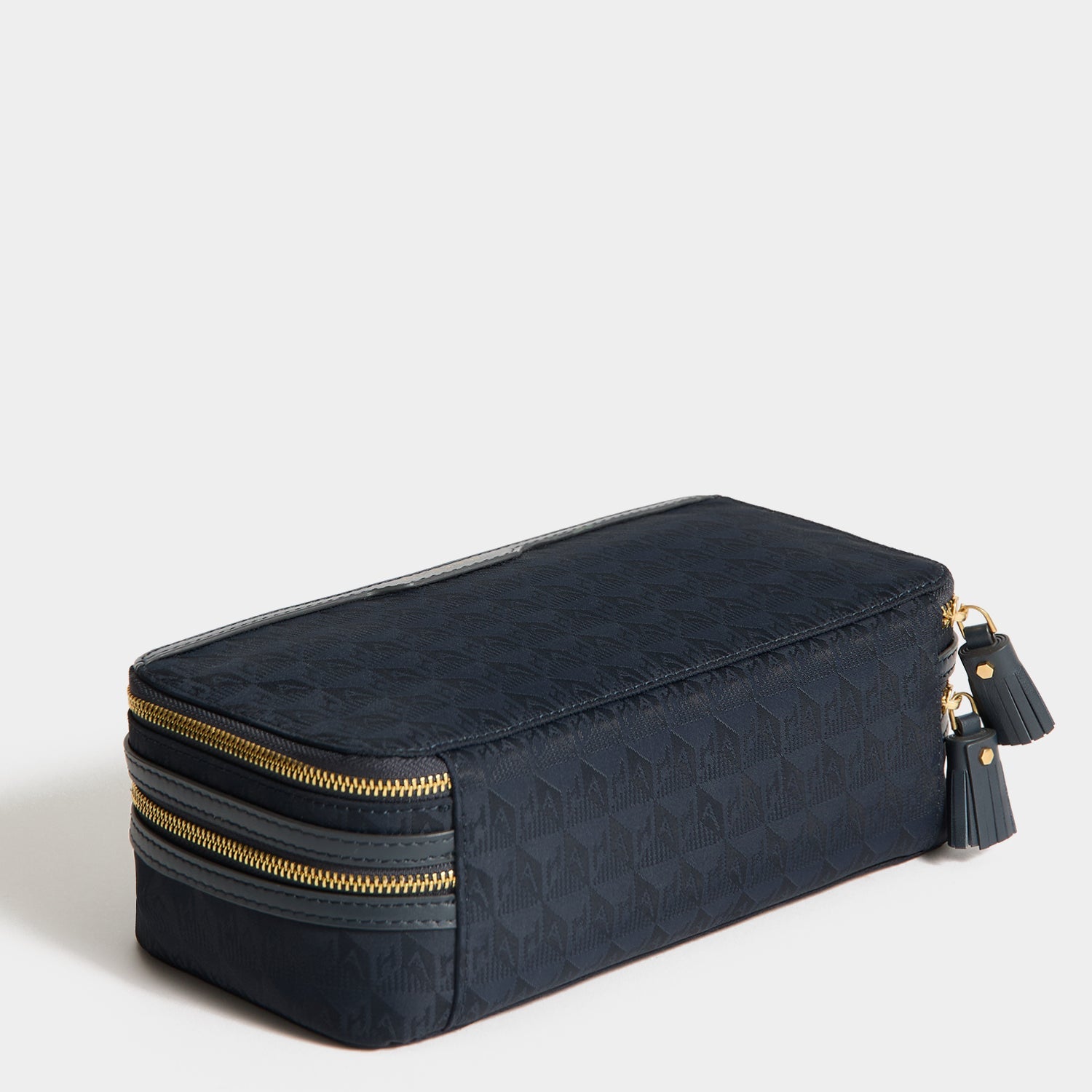 Logo Make-Up Pouch -

          
            Nylon Jacquard in New Marine -
          

          Anya Hindmarch EU
