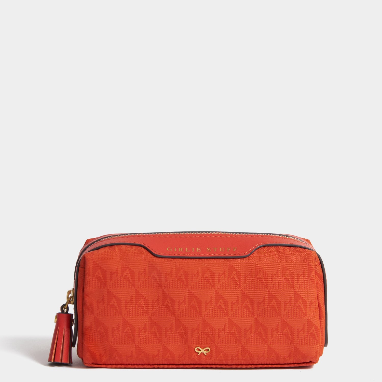 Logo Girlie Stuff Pouch -

          
            Jacquard Nylon in Burnt Sienna -
          

          Anya Hindmarch EU
