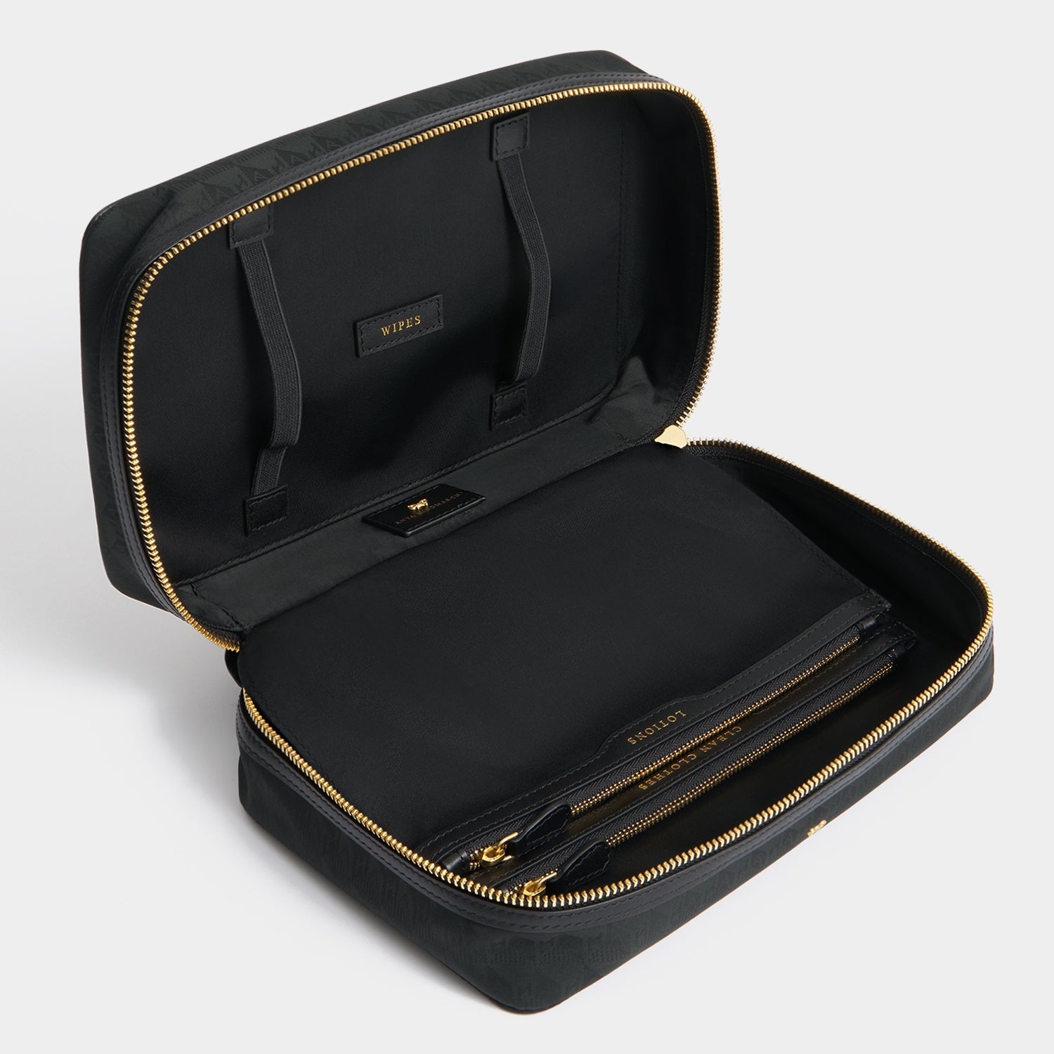 Logo Baby Emergency Kit -

          
            Jacquard Nylon in Black -
          

          Anya Hindmarch EU
