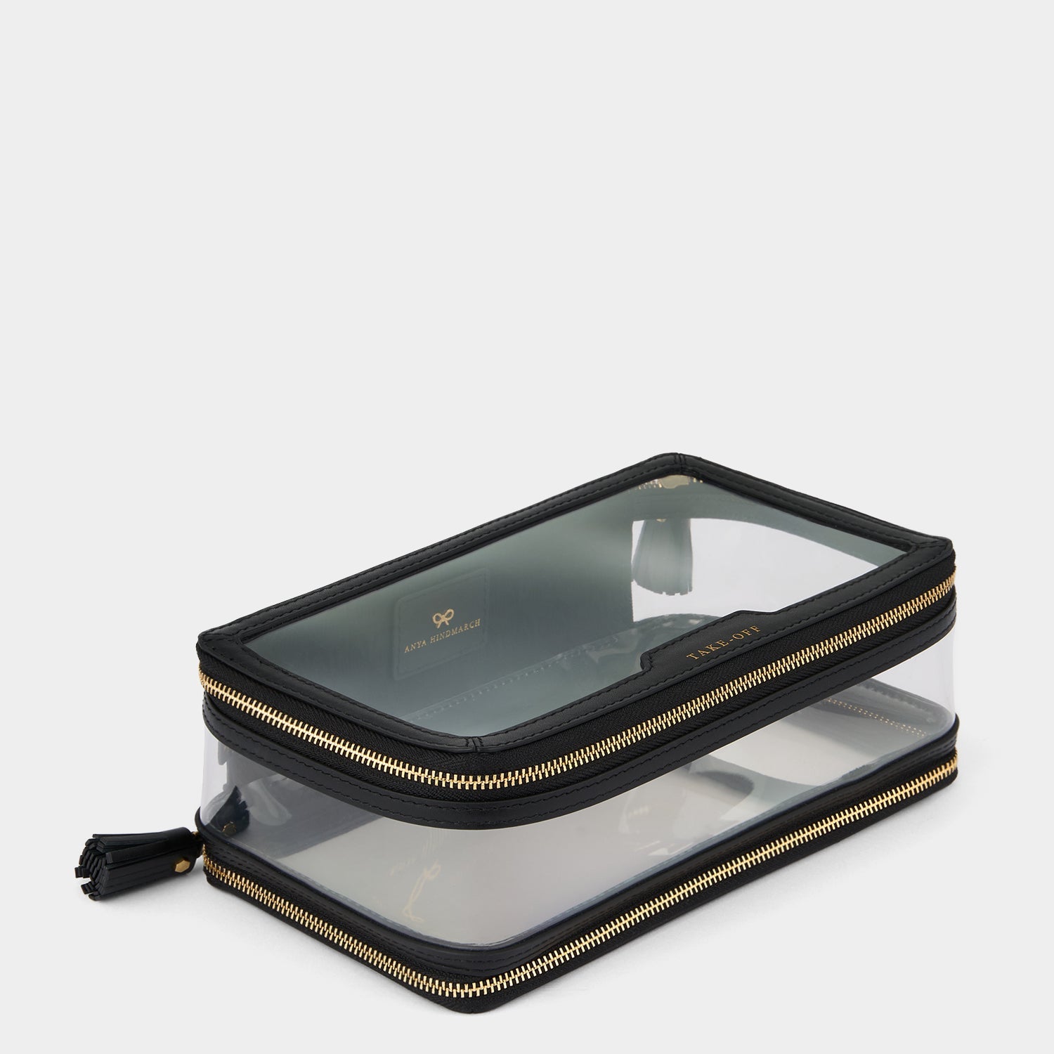 Logo In-Flight Case -

          
            Leather in Black/TPU in clear -
          

          Anya Hindmarch EU
