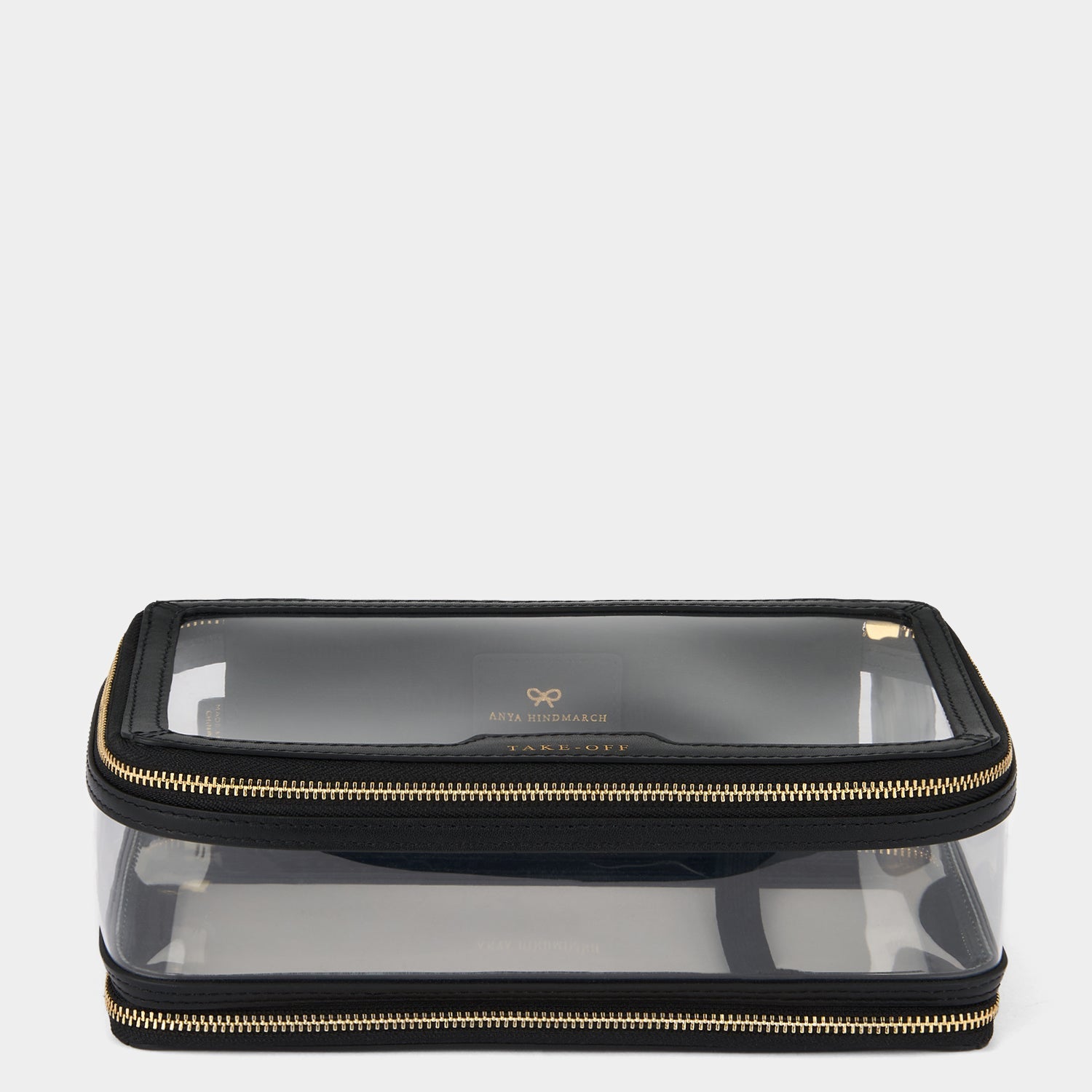 Logo In-Flight Case -

          
            Leather in Black/TPU in clear -
          

          Anya Hindmarch EU
