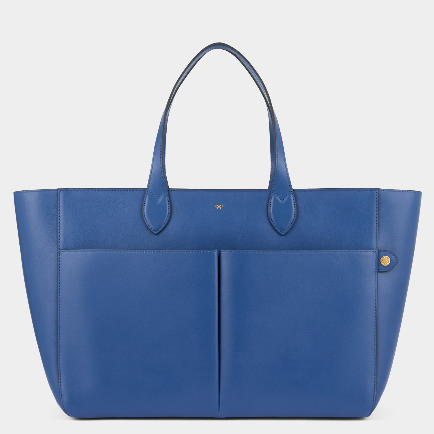 E/W Nevis Tote -

          
            Smooth Leather in Blueberry -
          

          Anya Hindmarch EU
