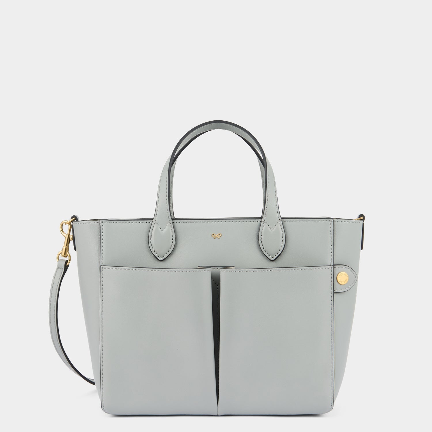 Nevis XS Tote -

          
            Smooth Leather in Light Blue -
          

          Anya Hindmarch EU
