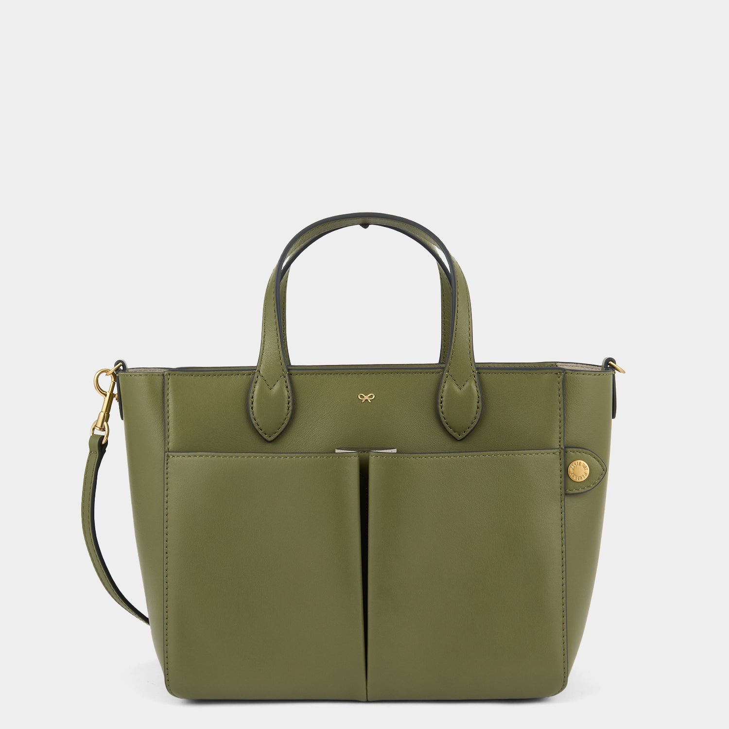 Nevis XS Tote -

          
            Smooth Leather in Light Olive -
          

          Anya Hindmarch EU
