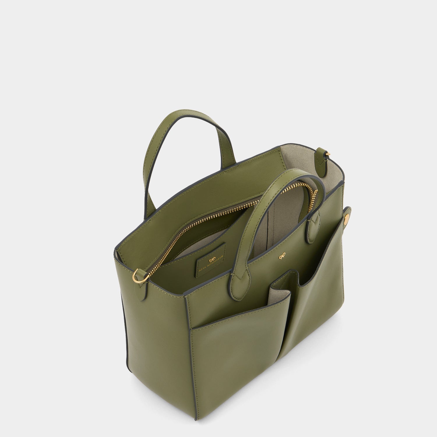 Nevis XS Tote -

          
            Smooth Leather in Light Olive -
          

          Anya Hindmarch EU
