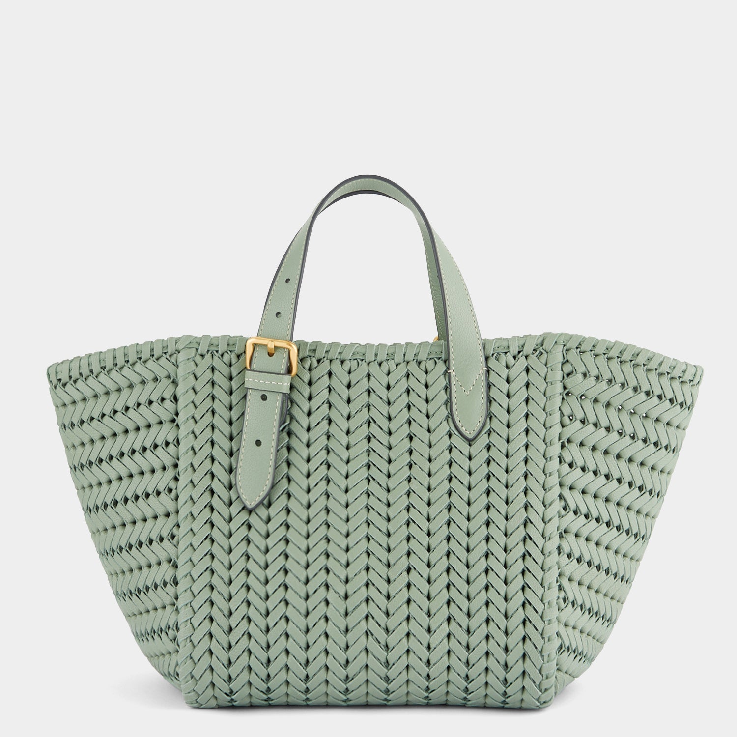 Neeson Small Square Tote -

          
            Capra Leather in Moss -
          

          Anya Hindmarch EU
