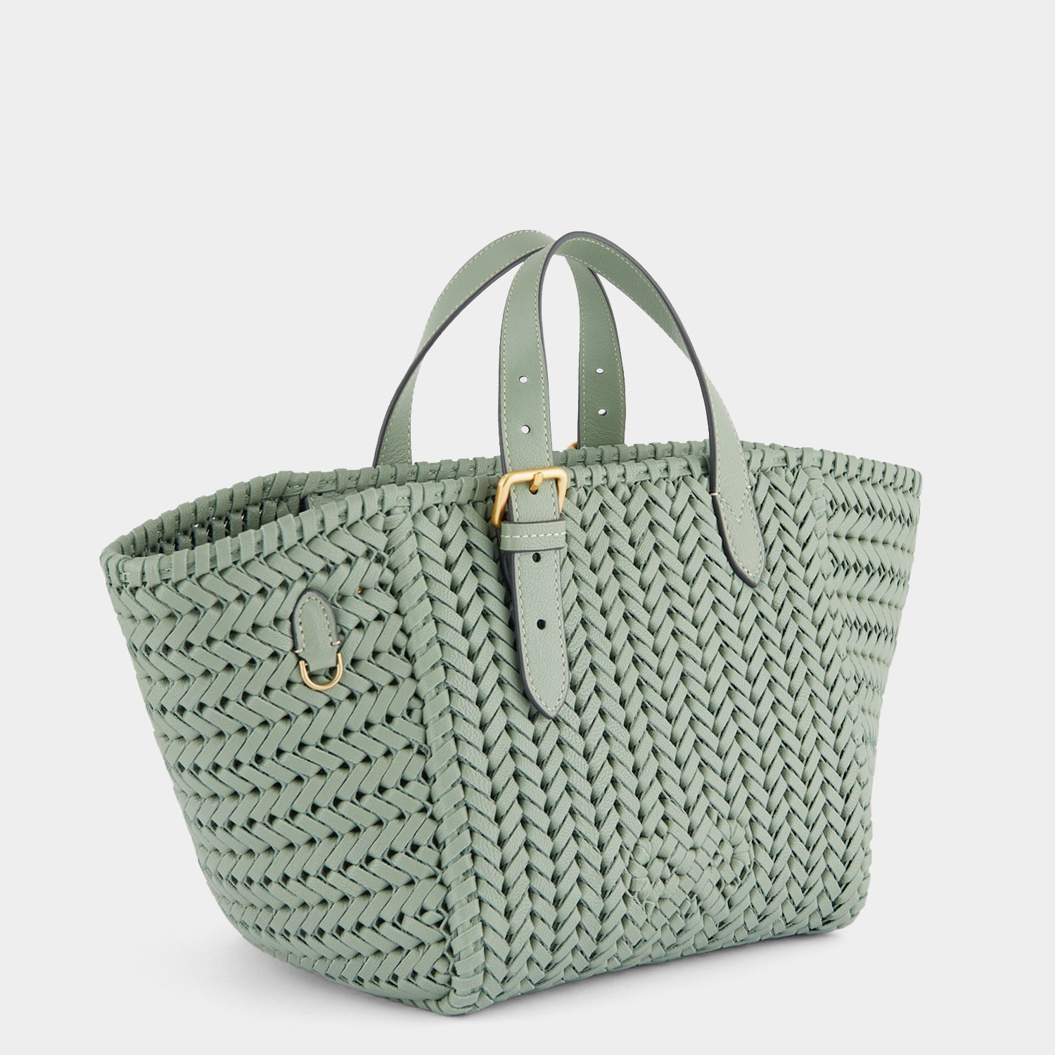 Neeson Small Square Tote -

          
            Capra Leather in Moss -
          

          Anya Hindmarch EU
